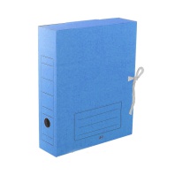 ASR7105 Архивная папка с завязками(325x250x75)TM ASR, 75 мм, синий (микрогофрокартон), ASR7105