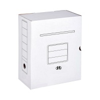 ASR7119 Лоток-коробка архивная (320x250x150) TM ASR, 150 мм белая (микрогофрокартон), ASR7119