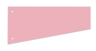 216167 Разделительные полоски (картонные), трапеция 230х120х60, розовые 100л,пл.180г,размер 230х120х60,