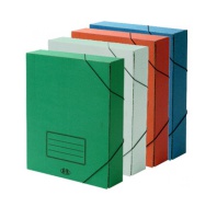 ASR7111  Архивная папка на резинках,(325x250x75), TM ASR, 75 мм ассорти 3 цвета (микрогофрокартон), ASR7111