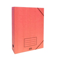 ASR7109 Архивная папка с резинкой(325x250x75),  TM ASR, 75 мм красный (микрогофрокартон), ASR7109